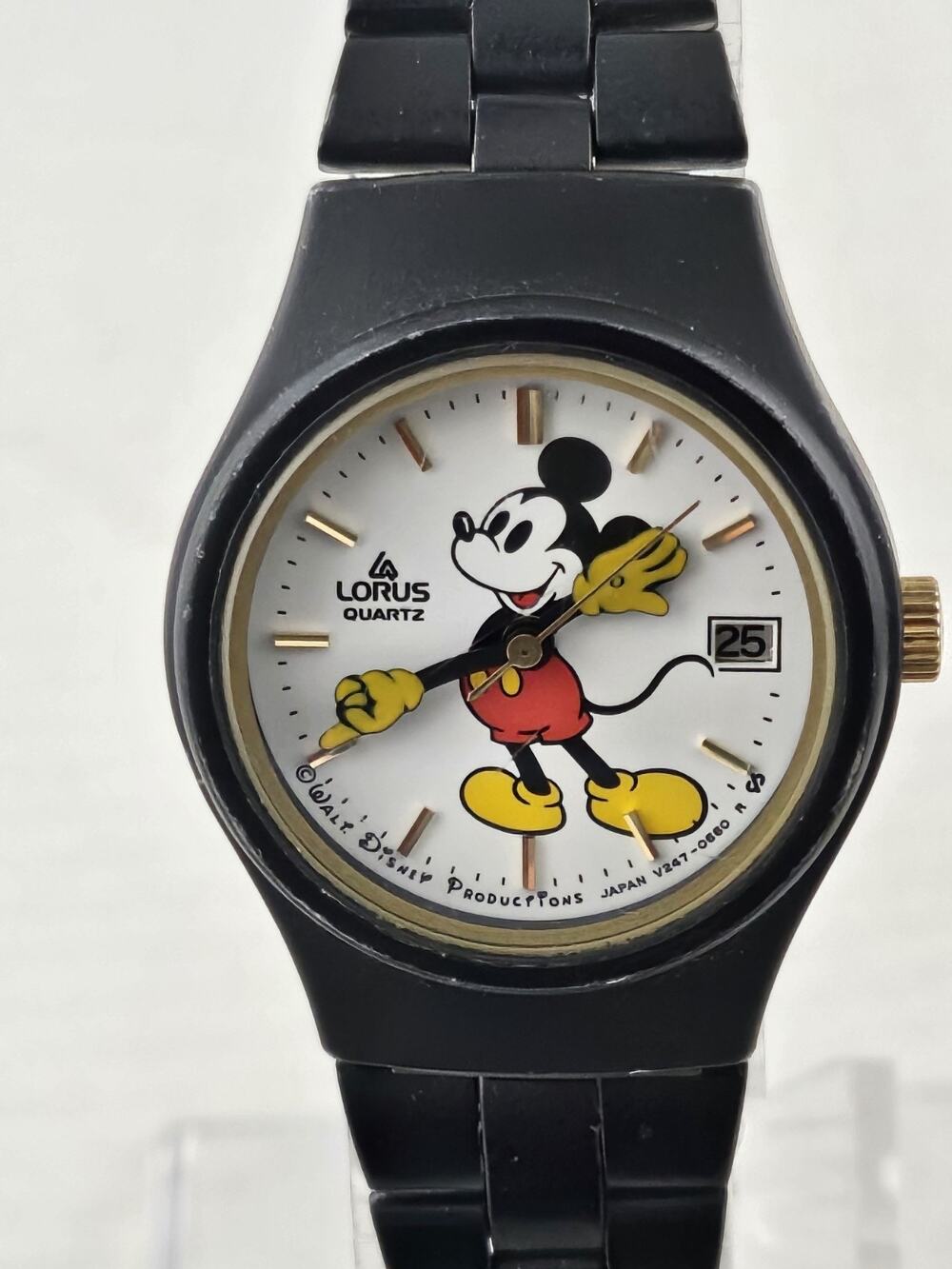 Ladies Seiko Lorus Mickey Mouse V247-0290 Disney Quartz Watch New Battery Runs